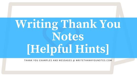 Write Thank-You Notes