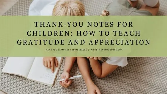 Write Thank-You Notes