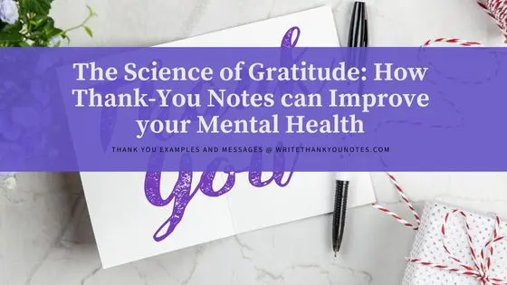 Write Thank-You Notes