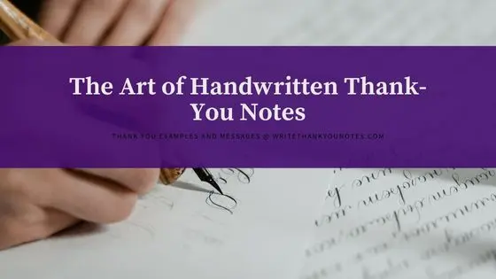Write Thank-You Notes