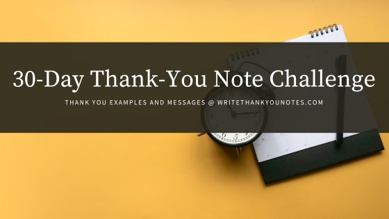 Write Thank-You Notes