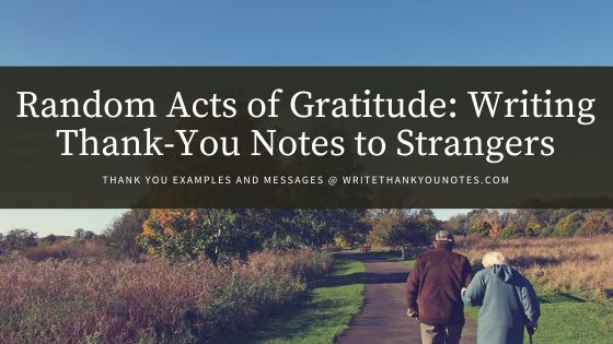 Write Thank-You Notes