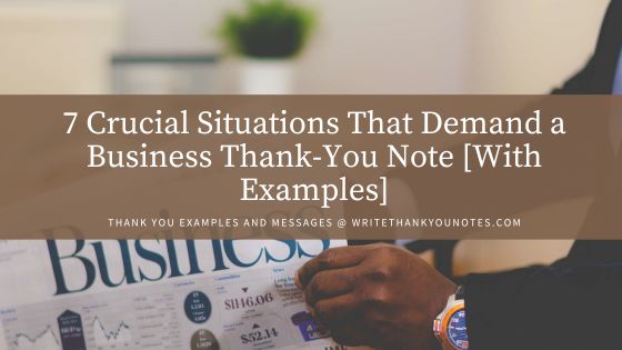 Write Thank-You Notes