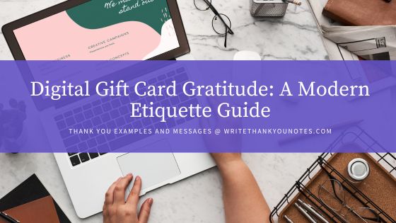 Write Thank-You Notes